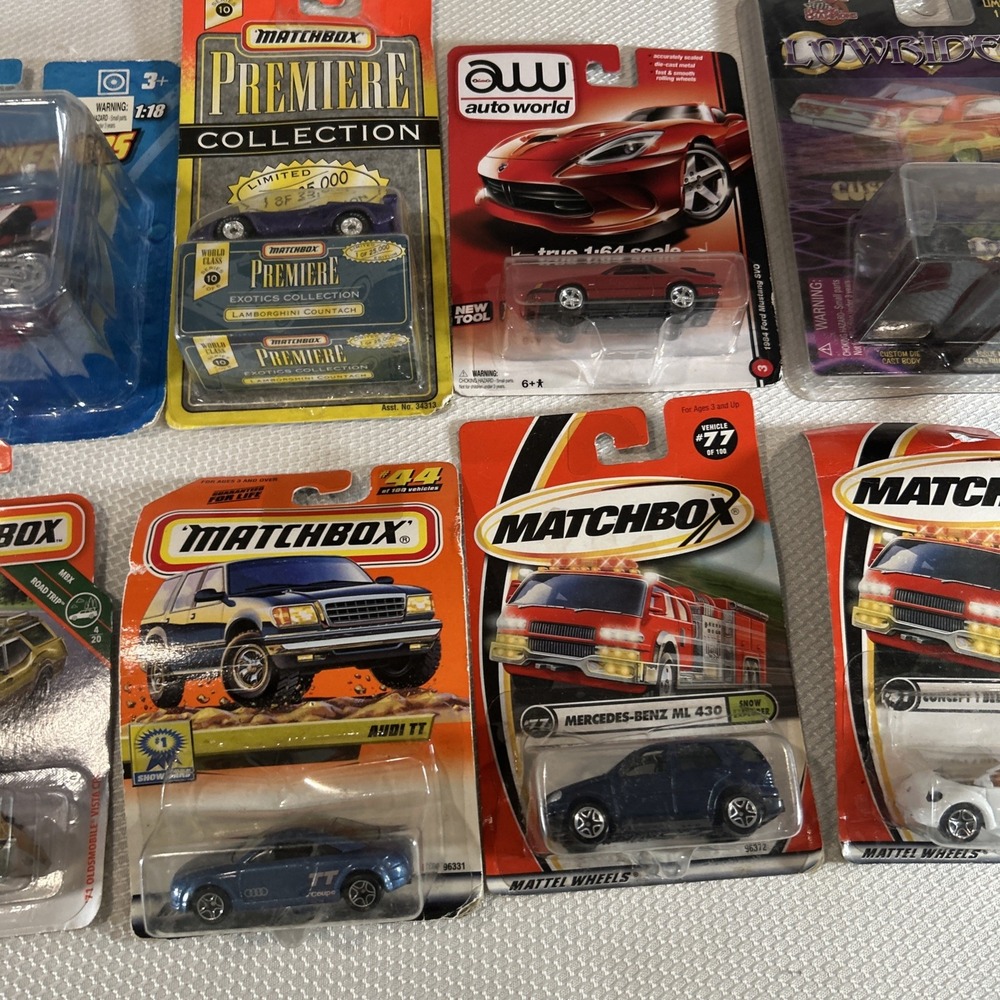 8x Matchbox Auto World Maisto Lowriders Diecast Lot New on Card 1:64 Cars - Picture 3 of 16